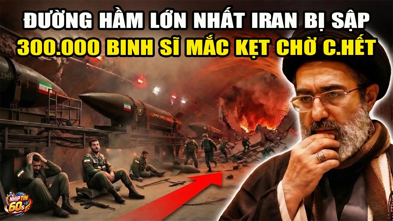Hệ Thống Đường Hầm Lớn Nhất Iran Đã Bị Sập! 300.000 Binh Sĩ Iran Bị Mắc Kẹt Bất Lực | NT60S