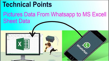How to get Pictures in Excel from WhatsApp || Convert WhatsApp Pics to Excel File || Technical Point