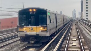 LIRR Budd M3 RFW train #167. Babylon to Penn Station Express. 3/27/24