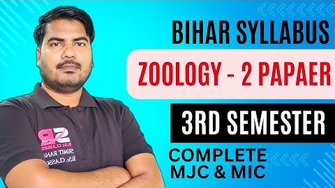 3rd Semester Zoology Complete Syllabus || Major & Minor Course