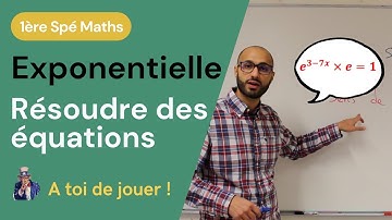 FONCTION EXPONENTIELLE - Equations
