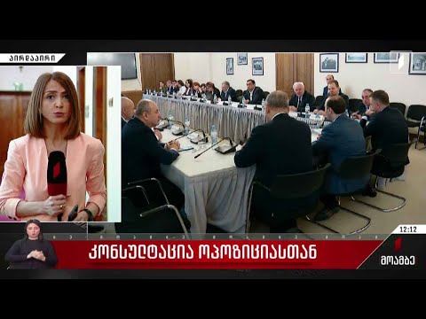 კონსულტაცია ოპოზიციასთან