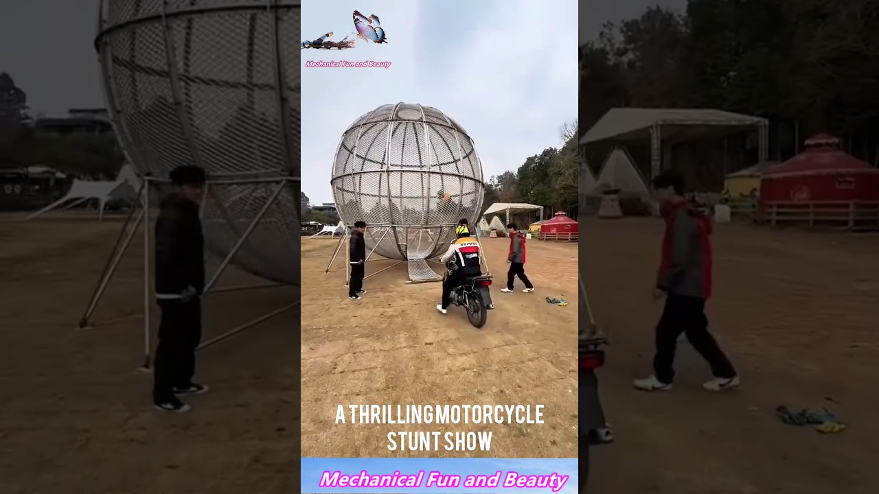 A Thrilling Motorcycle Stunt Show