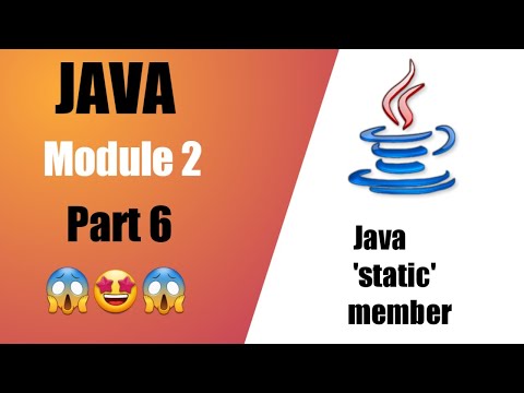 Java Tutorial in Hindi | Module 2 | Part 6 || Static Members #java #javatutorials #javacourse6