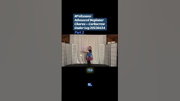 Pt2 Poi Advanced Beginner Choreo + Corkscrew Under Leg 20230424 #español #PoiTutorial #PoiDance