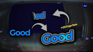 How to Make Text Animation + Effects (CC Page Turn + 3 Stroke) | After Effects Tutorial