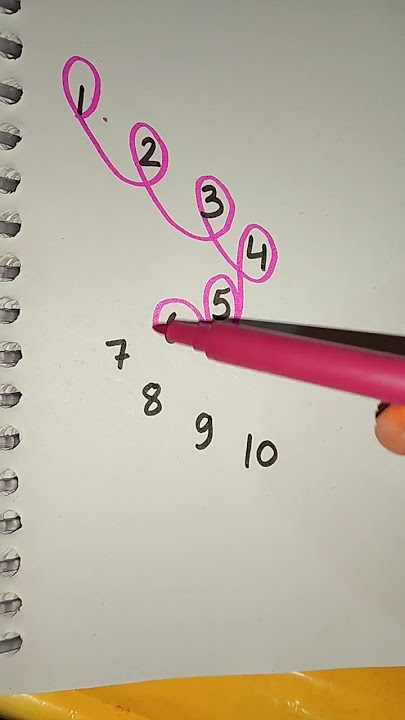 draw a numbers #youtubeshorts #numbers