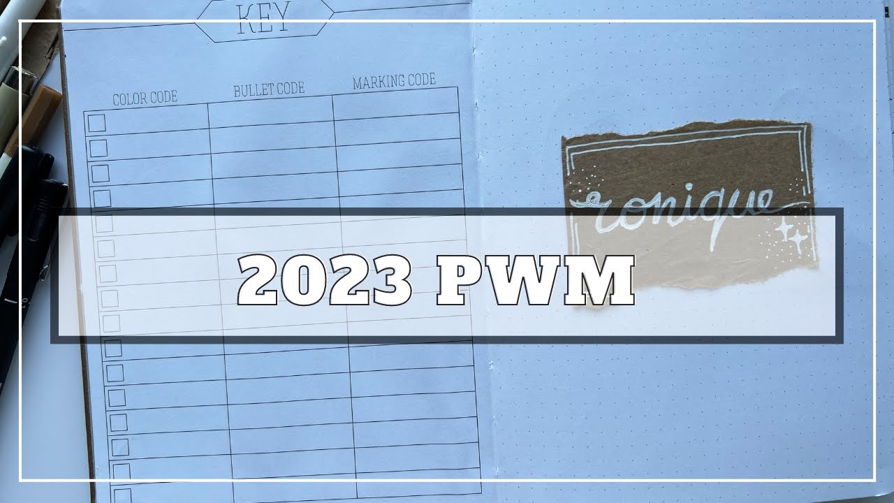 Theme Sim Ele BULLET JOURNAL | 2023 PWM | simple theme | beginner friendly - YouTube