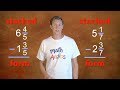 Subtracting Mixed Numbers Concepts