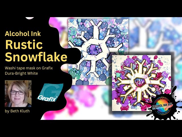 Captivating Alcohol Ink Art: 'Inkie Alcohol' Washi Sheet Collection