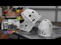 Airbrushing hockey Goalie Helmet