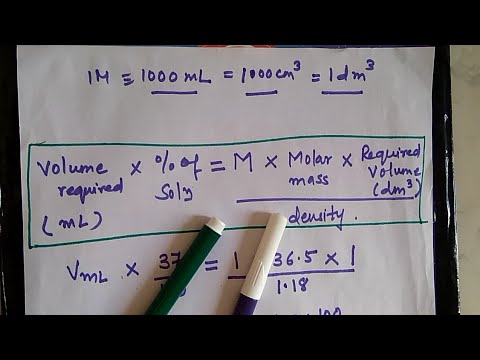 How to prepare 1M HCl solution | Preparation of 0.1M HCl solution