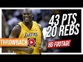 Throwback: Shaquille O'Neal Full Highlights 2001 WCSF Game 2 vs Kings | 43 Pts, 20 Rebs