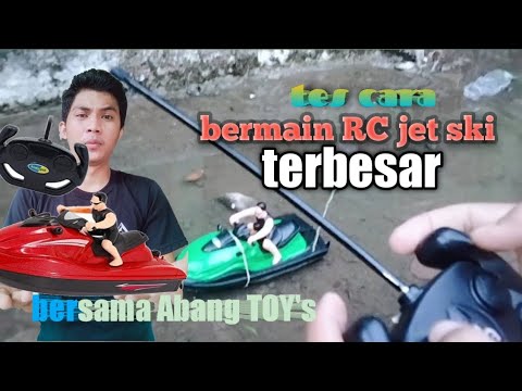 cara bermain RC jet ski TERBESAR, mainan homyped