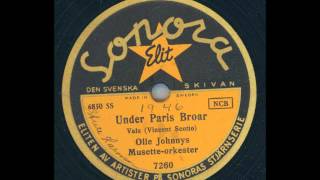 Video thumbnail of "Olle Johnnys Musette-orkester - Under Paris Broar"