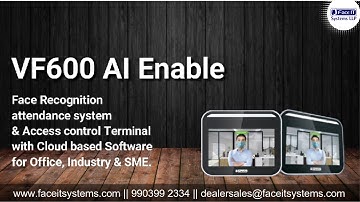 VF600 Face recognition AI Based Biometric Attendance System with cloud based software