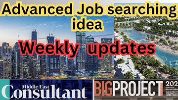 Advanced job searching idea - Weekly updates   #jobs #saudiarabia #middleeast #quantitysurveyor