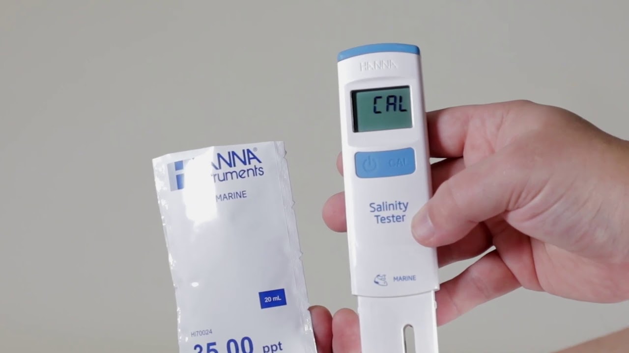 How To Set Up and Calibrate the HI98319 Salinity Tester - YouTube