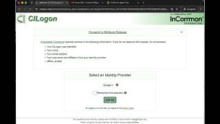 Logging into Knowledge Commons as an Existing User