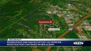 New Albany police investigating after woman found dead inside home; man in custody