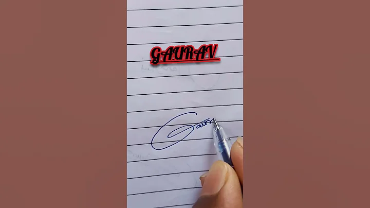 Gaurav Name Signature #shorts #signature