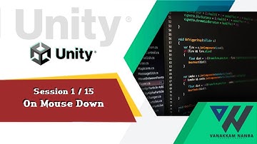 Unity Tamil ~ session1/15 - OnMouseDown