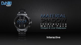 Material Shadow HD Watch Face, Widget & Live Wallpaper screenshot 1
