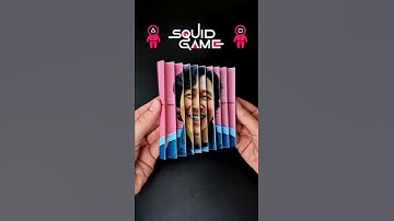 DIY Squid Game 3: 456 Optical Illusion Toy | Agamograph Paper Craft Tutorial