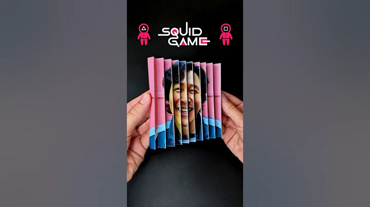 DIY Squid Game 3: 456 Optical Illusion Toy | Agamograph Paper Craft Tutorial