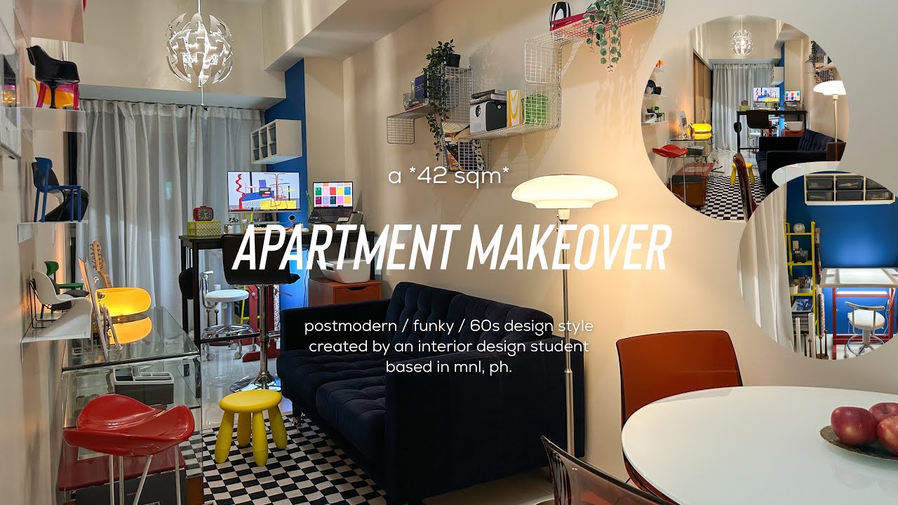 Apartment Makeover of an Interior Design Student 🛋️♡ | dining, living ...