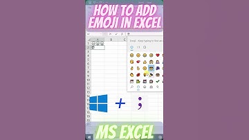 How To add Emoji In Excel #excel #exceltutorial #exceltips #msexcel