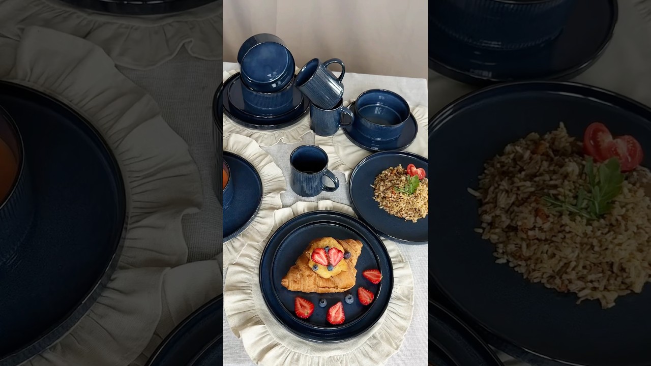 Набор для 4 персон из каменной керамики🔥