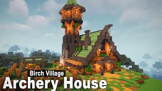 Minecraft: How to build a ARCHERY HOUSE | Village Tutorial