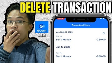 How to DELETE Transaction History on GCASH tagalog