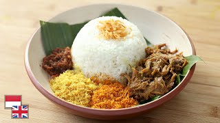 Resep NASI KRAWU KHAS GRESIK: Lengkap 2 Jenis Serundeng!