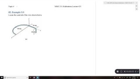 MME 211-L25-#85 Example 9.9 Centroid of a Line