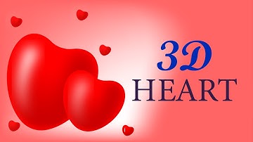 3D Heart In Adobe Illustrator 2023 || Illustrator Design Tutorial || Creative Mode