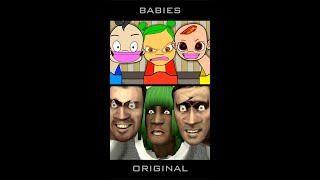 SKIBIDI TOILET BABIES - Comparison of original vs remake (animation meme) #shorts