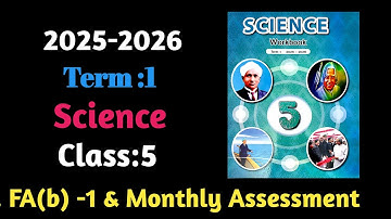 EE Class-5 Science  Formative Assessment (b)-1 and Monthly Test June.( 2025-2026 workbook )