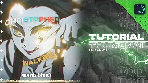 How to make an AMV Thumbnail | Alight Motion Tutorial