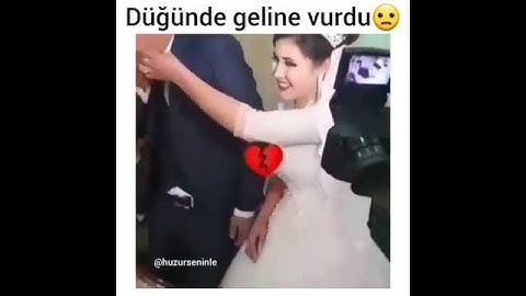 Kendi düğününde karısını döven MADAM