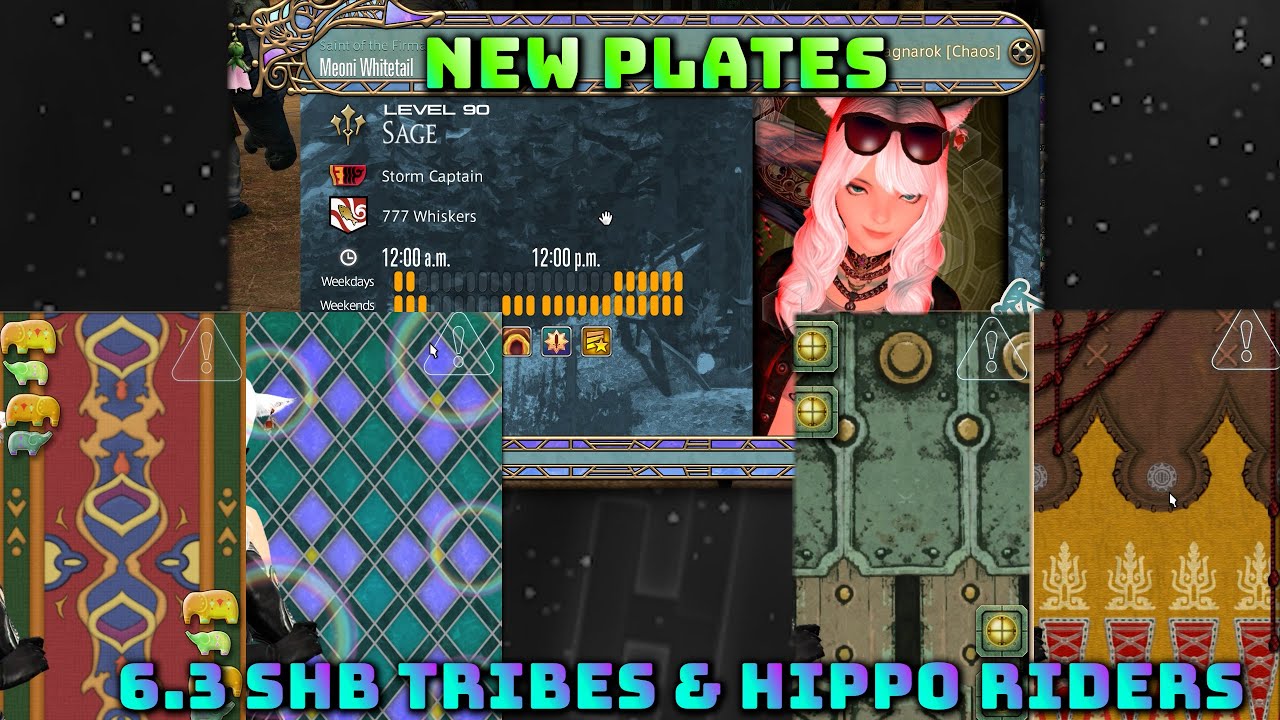 FFXIV New Tribal Quest Portraits & Adventurer Frames for ShB Tribes