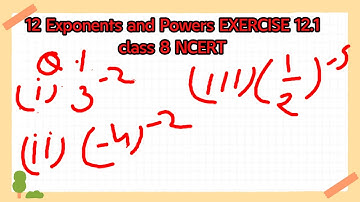 chapter 12  exponent and power exercise 12.1 class 8 NCERT.