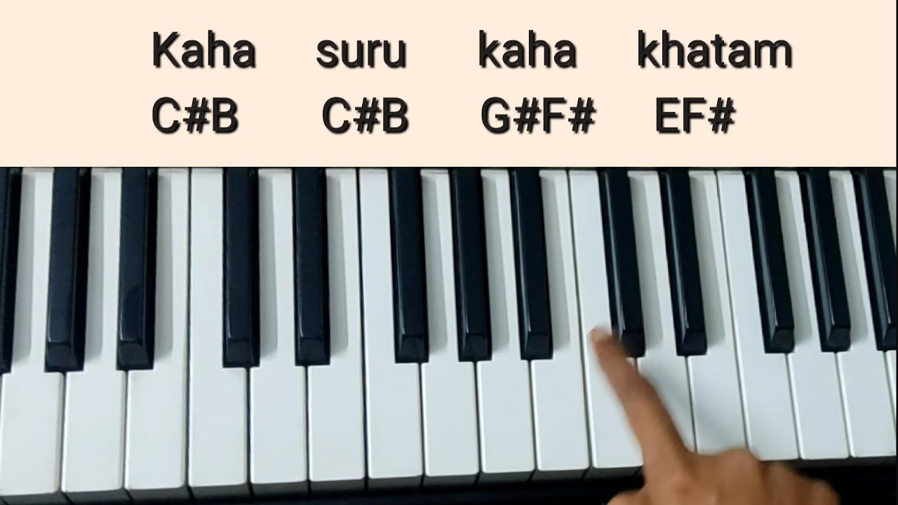 Ajeeb Dastan Hai Yeh Tutorial (Chords+Melody) | Dil Apna Aur Preet Parai | Keyboard