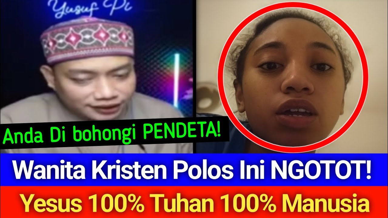 Wanita Kristen Ngotot! Yesus 100% Tuhan 100% Manusia? Ustadz Yusuf Langsung Jelaskan!