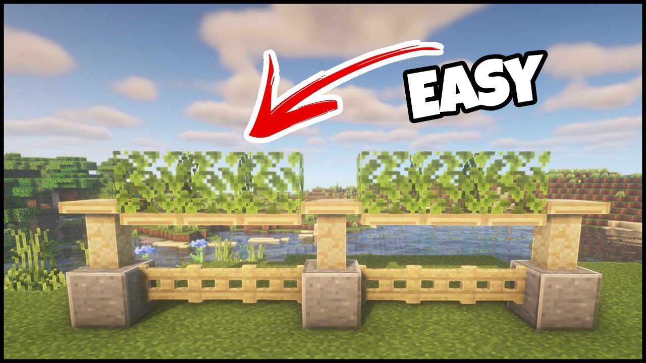 Minecraft Fence - Birch Fence Design #shorts - YouTube