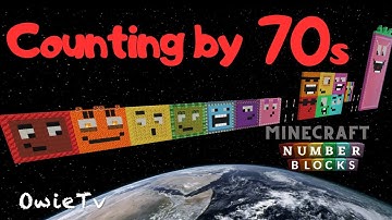 Counting by 70s Song Numberblocks Minecraft | Skip Counting by 70 | Math Songs for Kids
