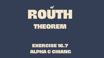 ROUTH THEOREM