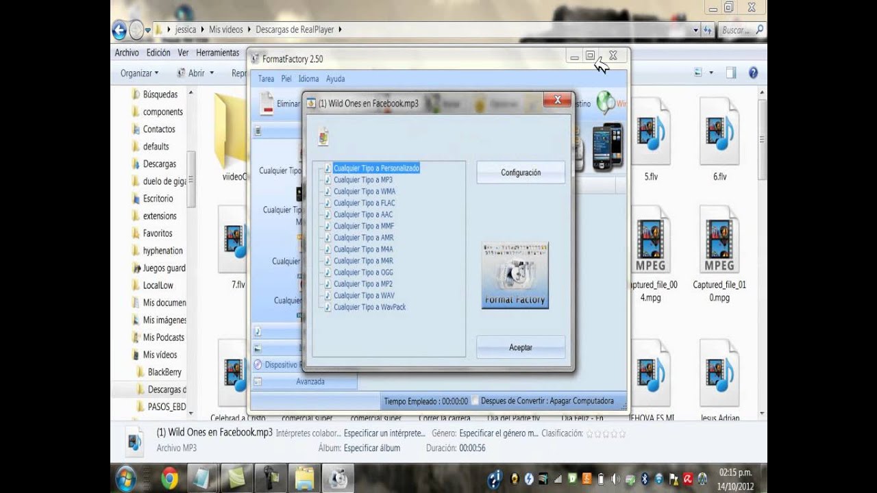 Como convertir imagenes, canciones, videos a otros formatos.FORMAT