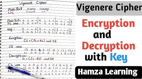 vigenere cipher encryption and decryption || vigenere cipher decoder with key